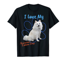 Ladda upp bild till gallerivisning, Funny shirts V-neck Tank top Hoodie sweatshirt usa uk au ca gifts for I Love My American Eskimo Dog Dog Lover Paw Print T-Shirt! 1405523
