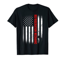 Ladda upp bild till gallerivisning, Funny shirts V-neck Tank top Hoodie sweatshirt usa uk au ca gifts for Vintage USA Refrigeration Mechanic American Flag T-shirt 2808167
