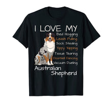 Ladda upp bild till gallerivisning, Funny shirts V-neck Tank top Hoodie sweatshirt usa uk au ca gifts for I Love My Australian Shepherd Dog shirt 2379275
