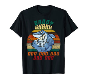 Funny shirts V-neck Tank top Hoodie sweatshirt usa uk au ca gifts for Daddy Shark T-shirt Doo Doo Doo Gifts for Father Dad 2050264