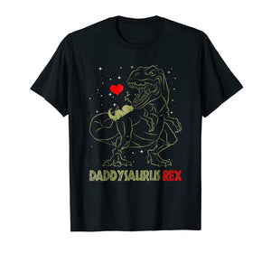 Daddysaurus T Shirt Dinosaur Gifts T Rex Daddy Saurus Shirt