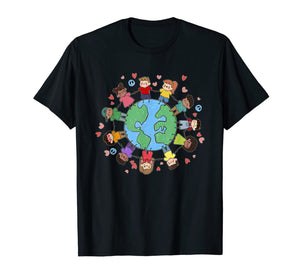 Children Around The World Tee Save Earth Day T-Shirt Gifts 164057