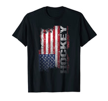 Ladda upp bild till gallerivisning, Funny shirts V-neck Tank top Hoodie sweatshirt usa uk au ca gifts for Hockey Player Gifts, Cool USA Flag Hockey T Shirt 1263795
