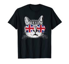 Ladda upp bild till gallerivisning, Funny shirts V-neck Tank top Hoodie sweatshirt usa uk au ca gifts for UK Union Jack Flag T-Shirt English England Cat Lover British 202407
