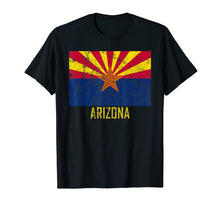 Ladda upp bild till gallerivisning, Funny shirts V-neck Tank top Hoodie sweatshirt usa uk au ca gifts for Distressed Arizona Flag T-Shirt AZ Vintage Tee Shirt 2153299

