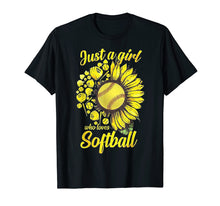 Ladda upp bild till gallerivisning, Funny shirts V-neck Tank top Hoodie sweatshirt usa uk au ca gifts for Just A Girl Who Loves Softball and Sunflower T-shirt 4059598
