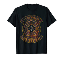 Ladda upp bild till gallerivisning, Retired Firefighter Lieutenant Distressed Tshirt 961845
