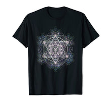 Ladda upp bild till gallerivisning, Metatron Cube Sacred Geometry Shirt - Spiritual Yoga T-Shirt
