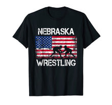 Ladda upp bild till gallerivisning, Funny shirts V-neck Tank top Hoodie sweatshirt usa uk au ca gifts for Nebraska Wrestling American Flag Shirt 4040459
