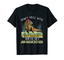 Ladda upp bild till gallerivisning, Funny shirts V-neck Tank top Hoodie sweatshirt usa uk au ca gifts for Nanasaurus Jurasskicked Shirt Nana Christmas Gift 1592241
