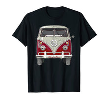 Ladda upp bild till gallerivisning, Vintage 1960s Hippie Red Micro Bus Van T-Shirt Gift
