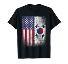 Ladda upp bild till gallerivisning, Funny shirts V-neck Tank top Hoodie sweatshirt usa uk au ca gifts for South Korean American Flag T-shirt Korea Usa America Gift 964564
