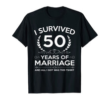 Ladda upp bild till gallerivisning, 50th Wedding Anniversary Gifts Couples Husband Wife 50 Years T-Shirt-439990

