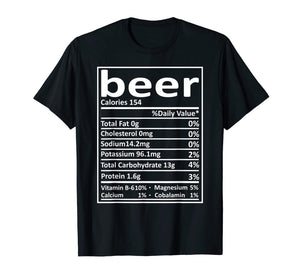 Funny shirts V-neck Tank top Hoodie sweatshirt usa uk au ca gifts for Beer Nutrition Thanksgiving Costume Food Facts Xmas Gifts T-Shirt 635134