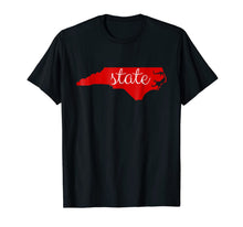 Ladda upp bild till gallerivisning, NC State Shirt: North Carolina State Outline Fan T Men Women 490799
