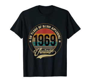 Awesome Since 1969 T-Shirt 50th Birthday Gifts 50 Year Old T-Shirt 104251