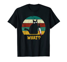 Ladda upp bild till gallerivisning, WHAT Murderous Cat With Knife Vintage Halloween Gifts 2019 T-Shirt 249866
