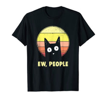 Ladda upp bild till gallerivisning, Ew, People Vintage Funny Cat Lover Gift, Graphic Cat T-Shirt-193586
