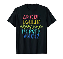 Ladda upp bild till gallerivisning, Cute Teacher Shirt - Alphabet Shirt - Elemeno 516681
