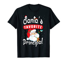 Ladda upp bild till gallerivisning, Santa's Favorite Principal Christmas Funny Teacher School T-Shirt

