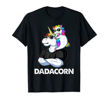 Ladda upp bild till gallerivisning, Dadacorn - Unicorn Dad and Baby 4th of July Papa Gift Tshirt 65863
