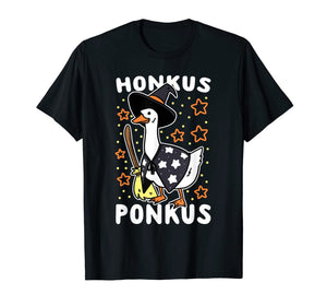Funny Halloween Witches Duck Cute Honkus Ponkus Gifts T-Shirt 904799