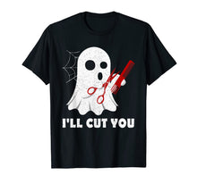 Ladda upp bild till gallerivisning, Halloween Boo Ghost Hairstylist Gift I'll Cut You Costume  T-Shirt 97194
