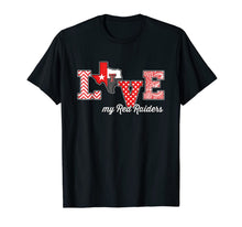 Ladda upp bild till gallerivisning, Texas Tech Red Raiders Love My Team State Map Flag T-Shirt 205914
