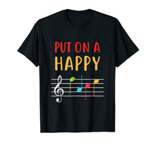 Ladda upp bild till gallerivisning, Funny Put On A Happy Face Music Notes Teacher T-Shirt 1017544
