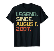 Ladda upp bild till gallerivisning, Legend Since August 2007 T-Shirt- 12 Years Old Shirt Gift 69138
