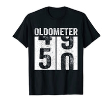 Ladda upp bild till gallerivisning, Oldometer 49-50 Tee 50th Birthday Funny Gift Men Women T-Shirt 252519
