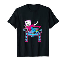 Ladda upp bild till gallerivisning, dancing dj with goofy marshmallow face t shirt for clubbing 368757
