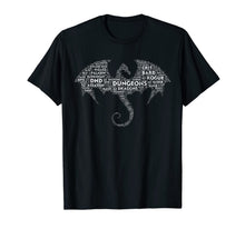 Ladda upp bild till gallerivisning, Dragon Word Art | D20 Tabletop Role Playing Game | RPG T-Shirt-79334
