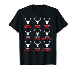 Funny shirts V-neck Tank top Hoodie sweatshirt usa uk au ca gifts for Funny Christmas Reindeer Hunter Deer Meat Hunting Gifts T-Shirt 180025