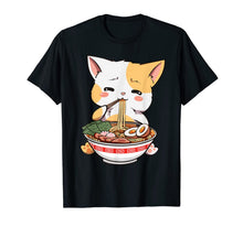 Ladda upp bild till gallerivisning, Kawaii Neko Ramen Cute Ramen Cat Japanese Noodle Funny Anime TShirt280292
