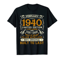 Ladda upp bild till gallerivisning, February 1940 Shirt 80 Years Old 80th Birthday Gifts T-Shirt-1285668
