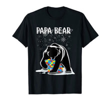 Ladda upp bild till gallerivisning, Papa Bear Autism Awareness Gift For Dad With Son Or Daughter TShirt299155
