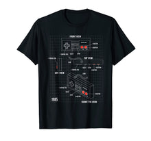 Ladda upp bild till gallerivisning, Nintendo NES Controller Parts Schematic Graphic T-Shirt 200694
