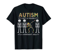 Ladda upp bild till gallerivisning, Funny shirts V-neck Tank top Hoodie sweatshirt usa uk au ca gifts for Autism it's a different ability Funny Dabbing skeleton Gift T-Shirt 247488
