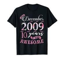 Ladda upp bild till gallerivisning, Birthday Gifts Floral Tee for Girls Born in December 2009 T-Shirt 1469641
