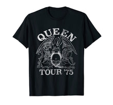 Ladda upp bild till gallerivisning, Queen Official Tour 75 Crest Logo T-Shirt 22132
