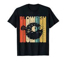 Ladda upp bild till gallerivisning, Vintage Retro Blowfish Silhouette T-Shirt 362119
