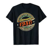 Ladda upp bild till gallerivisning, Funny shirts V-neck Tank top Hoodie sweatshirt usa uk au ca gifts for Born In JANUARY 1980 Limited Edition 40th Birthday Gifts T-Shirt 996655
