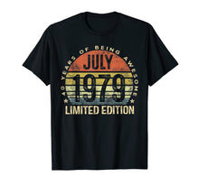 Ladda upp bild till gallerivisning, Born July 1979 Limited Edition Bday Gifts 40th Birthday T-Shirt 52563
