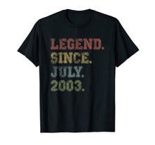Ladda upp bild till gallerivisning, Legend Since July 2003 16th Birthday 16 Years Old Shirt Gift 92320
