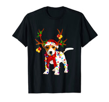 Ladda upp bild till gallerivisning, Funny shirts V-neck Tank top Hoodie sweatshirt usa uk au ca gifts for Santa jack russell gorgeous reindeer Light Christmas Lover T-Shirt 994991
