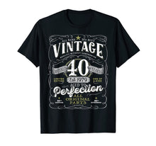 Ladda upp bild till gallerivisning, Vintage 40th Birthday Shirt, 1979, Aged To Perfection 181981
