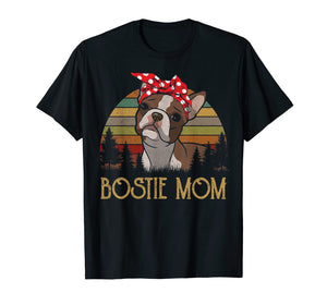 Bostie Mom Vintage Shirts Boston-Terrier Mama Grandma Gifts T-Shirt-5950824