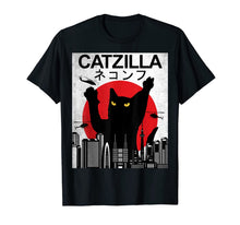 Ladda upp bild till gallerivisning, Funny shirts V-neck Tank top Hoodie sweatshirt usa uk au ca gifts for Vintage Catzilla - Japanese Cat Style - Retro Sunset Kitten T-Shirt 1024285
