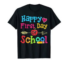 Ladda upp bild till gallerivisning, Happy First Day Of School Fun Tshirt Gifts Teacher &amp; Student 76871

